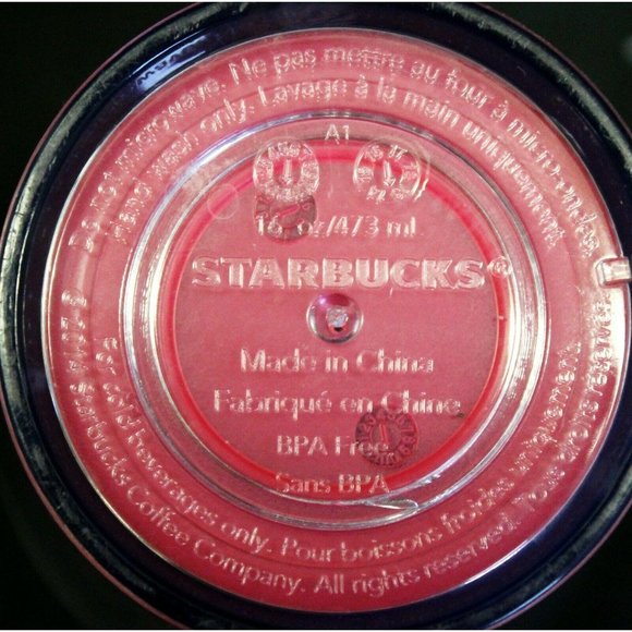 2013 Starbuck Grande Tumbler Pink Ombre Frappuccino Lover Metallic Dome Lid 16oz - Picture 8 of 12